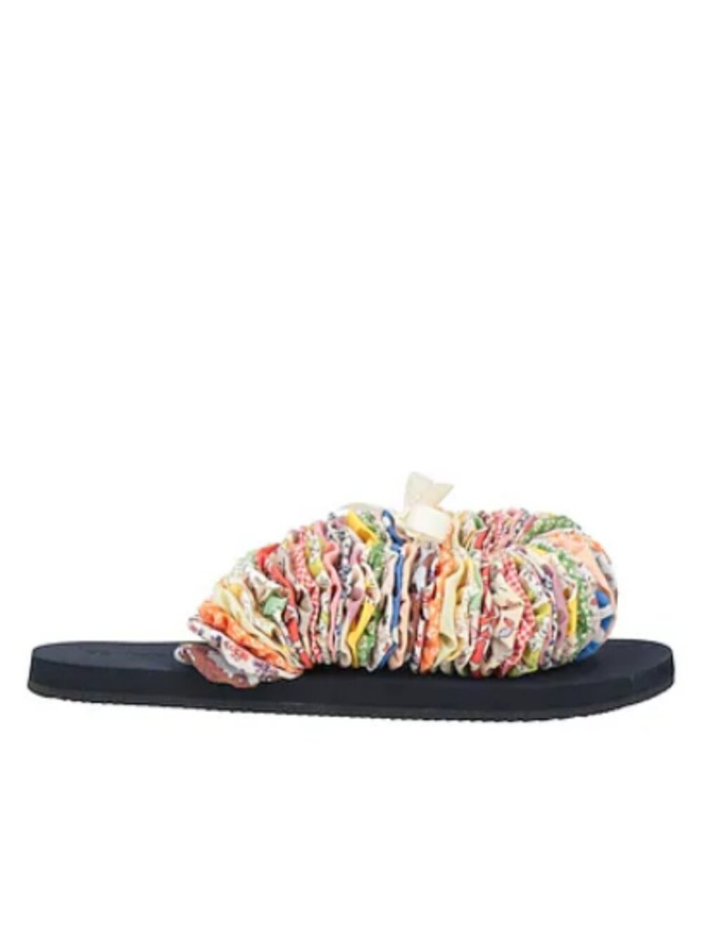 Rare HTF Tory Burch YoYo Vintage Modern patchwork Quilt flip flop sandals sz 5